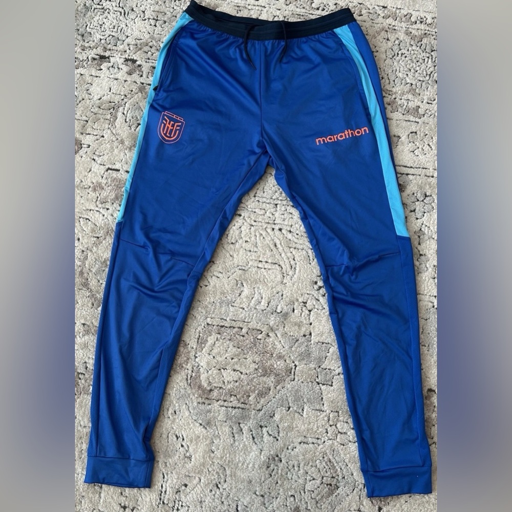 Marathon Authentic Ecuador National Team Soccer Training Blue Pants Men’s Sz: M